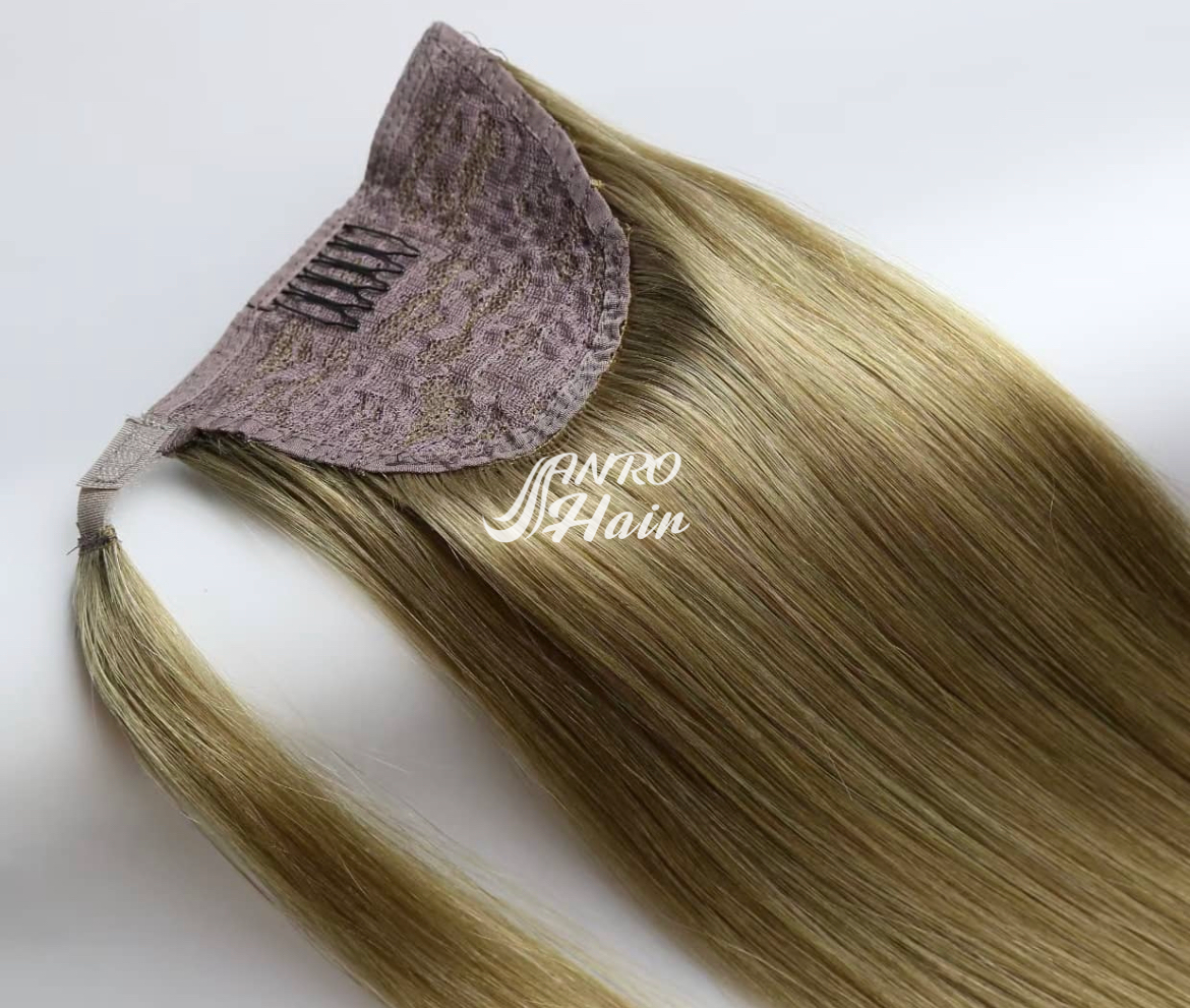 【Ponytails】 virgin hair | anro hair  double drawn hair extension